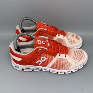 On Cloudflow Red/Peach‎ Running Shoes Women’s Sz 7